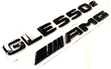 2X GLE550e+AMG BLACK FOR MERCEDES REAR TRUNK EMBLEM BADGE NAMEPLATE DECAL NUMBER