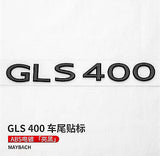 Gloss Black GLS400 Maybach Number Trunk Letters Badge Emblems Sticker For Benz