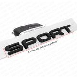 Gloss Black Sport Tailgate Emblem Badge Replaces Range Land Rover Fender Rear