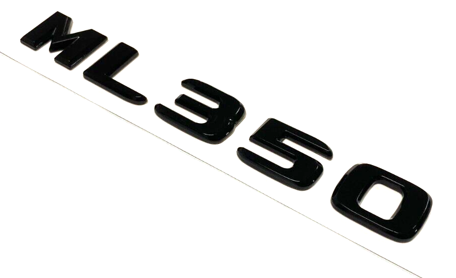 GLOSS BLACK ML350 FOR MERCEDES REAR TRUNK EMBLEM BADGE NAMEPLATE DECAL LETTERS