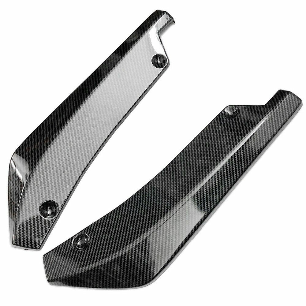 2pcs Polished Car Rear Bumper Lip Diffuser Splitter Canard Protector Accessories