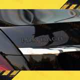 4pcs Gloss Black ABS Trunk Emblem Badge Sticker for S-Class W222 Maybach S650