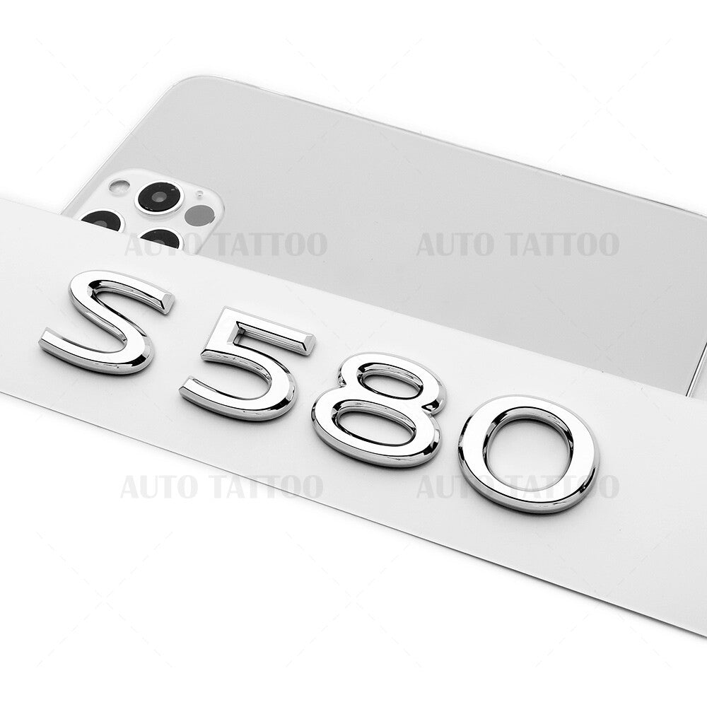 Mercedes-Maybach S 580 AMG Letter Emblem Trunk Logo Nameplate Badge Chrome