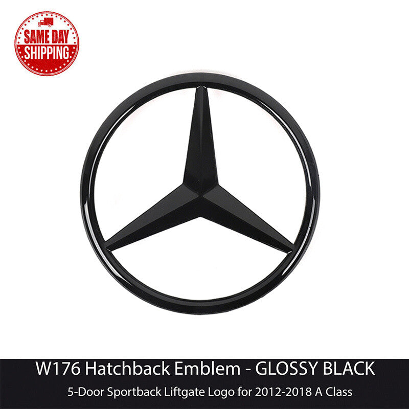NEW Gloss Black For Mercedes Benz A Class W176 Rear Boot Star Badge A1768170016