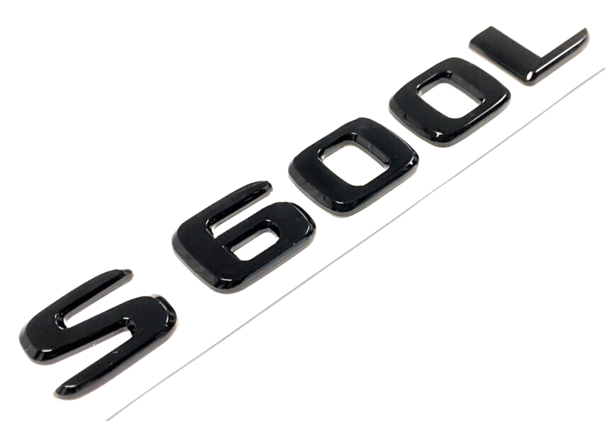 S600L BLACK FOR MERCEDES REAR TRUNK EMBLEM BADGE NAMEPLATE DECAL LETTERS