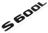 S600L BLACK FOR MERCEDES REAR TRUNK EMBLEM BADGE NAMEPLATE DECAL LETTERS