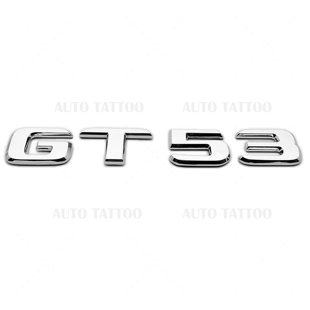 Mercedes AMG GT 53 Letter Emblem Trunk Logo Nameplate Badge Decorate OEM Chrome