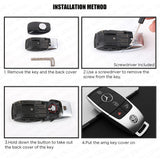 AMG Laurel New Remote Key FOB Cover Holder Protect Replace For Mercedes Sport