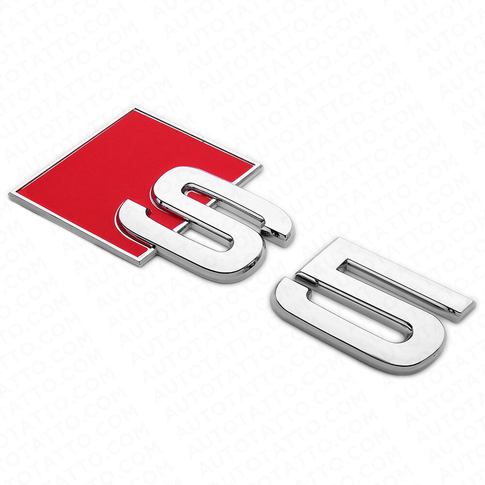 Audi S5 OEM Chrome Rear Letter Tail Nameplate Trunk Emblem Badge Sport Sline