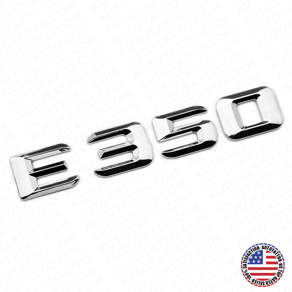 14-16 E350 AMG Letter Emblem 3D Trunk Logo Nameplate Badge Decorate OEM Chrome