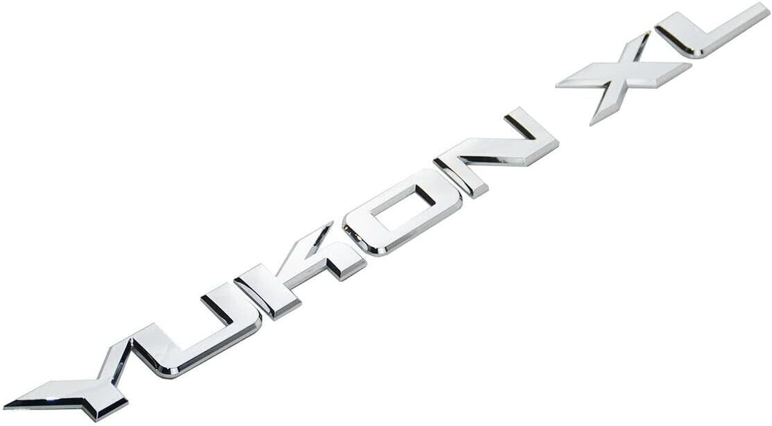 Chrome For YUKON XL Liftgate / Door Letter Nameplate Emblem SUV HD Badge Sport