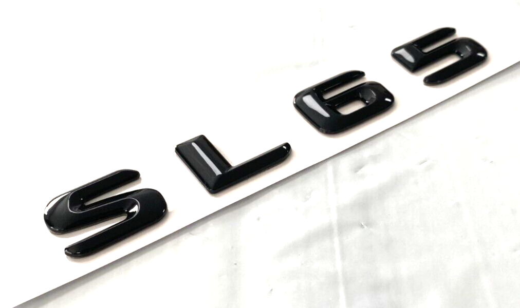 GLOSS BLACK SL65 FOR MERCEDES SL65 REAR TRUNK EMBLEM BADGE NAMEPLATE