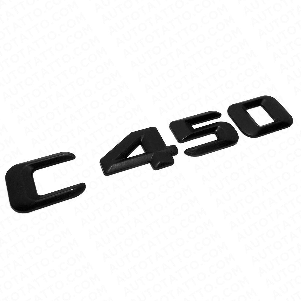 2016 C450 Emblem Trunk Lid Letter Logo Nameplate Badge Decorate AMG Matte Black
