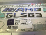 2018 " GLS63 + AMG" High quality Rear Trunk Emblem Decal Badge FOR Mercedes Benz