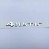 4Matic Chrome Silver Car Rear Trunk Lid Sticker Emblem For Mercedes-Benz 2017-23