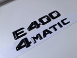 E400 4matic Black Letter Number Rear Boot Badge Emblem For E Class Mercedes