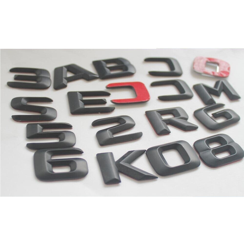 Matt Black 3D Letters Trunk Emblem Badge for Mercedes Benz W221 W222 S400L