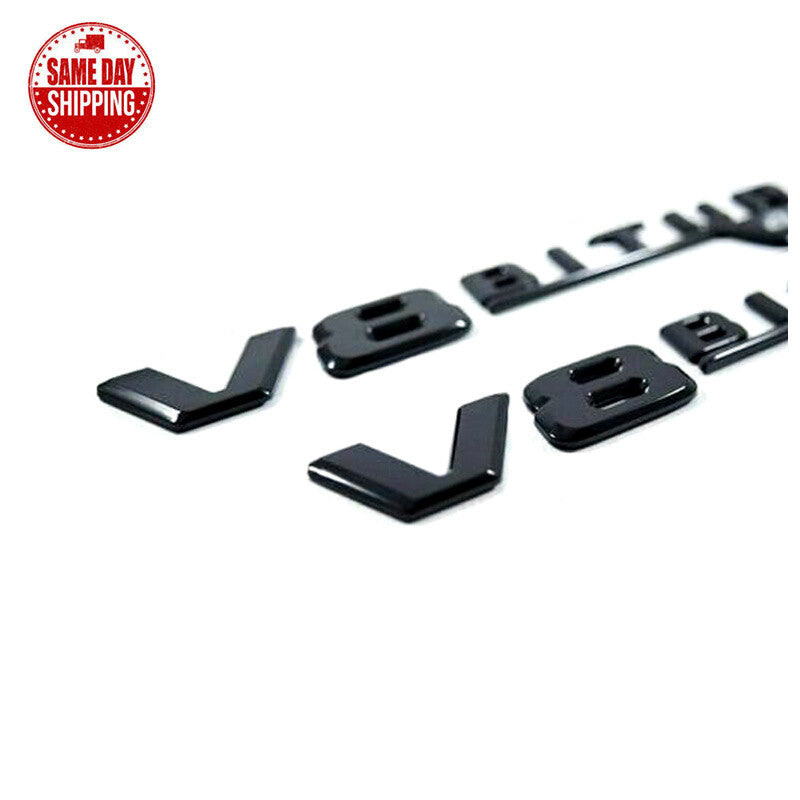 C63S AMG SEDAN V8 BITURBO Rear Star Emblem Badge Gloss Black For Mercedes W206