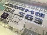 2018 " GLS63 + AMG" High quality Rear Trunk Emblem Decal Badge FOR Mercedes Benz