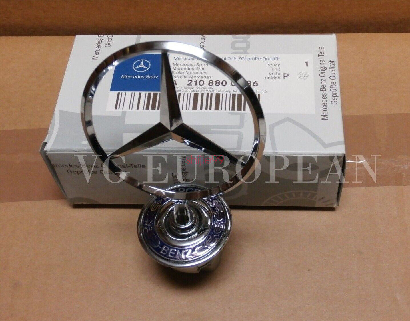 Mercedes-Benz S E C CLK Class GENUINE Hood Star Emblem NEW !!!!