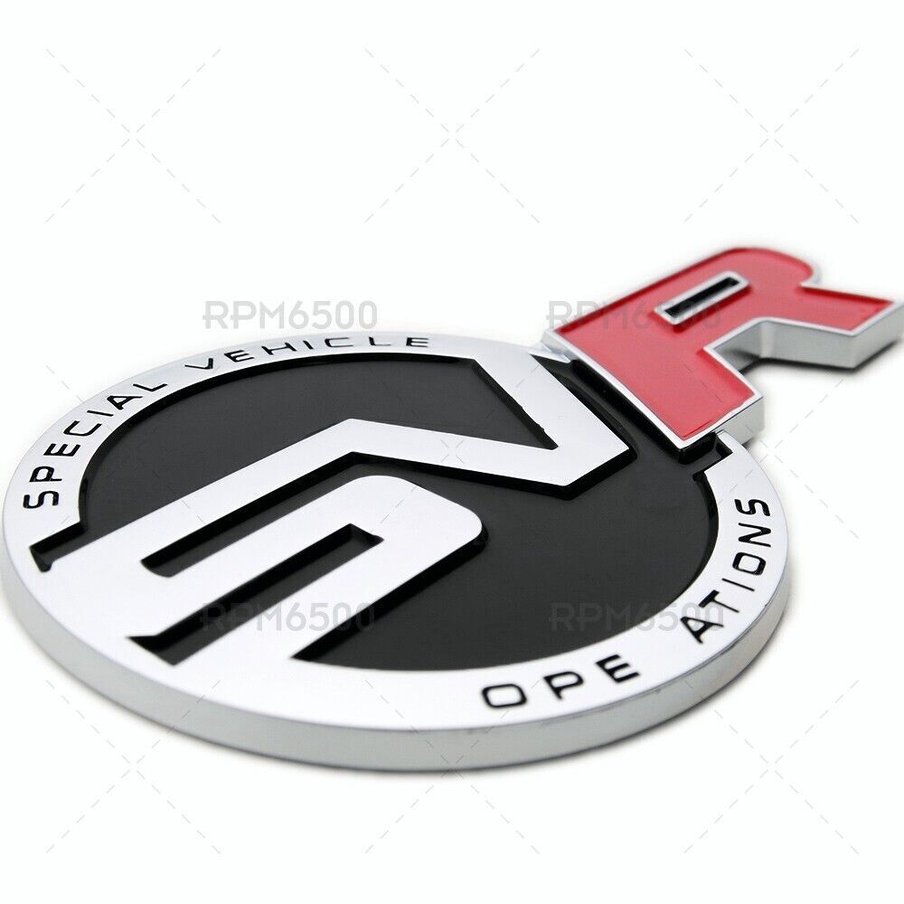 Land Rover 3D Car SVR Special Vehicle Operations OEM Vehicle Logo Badge Emblem