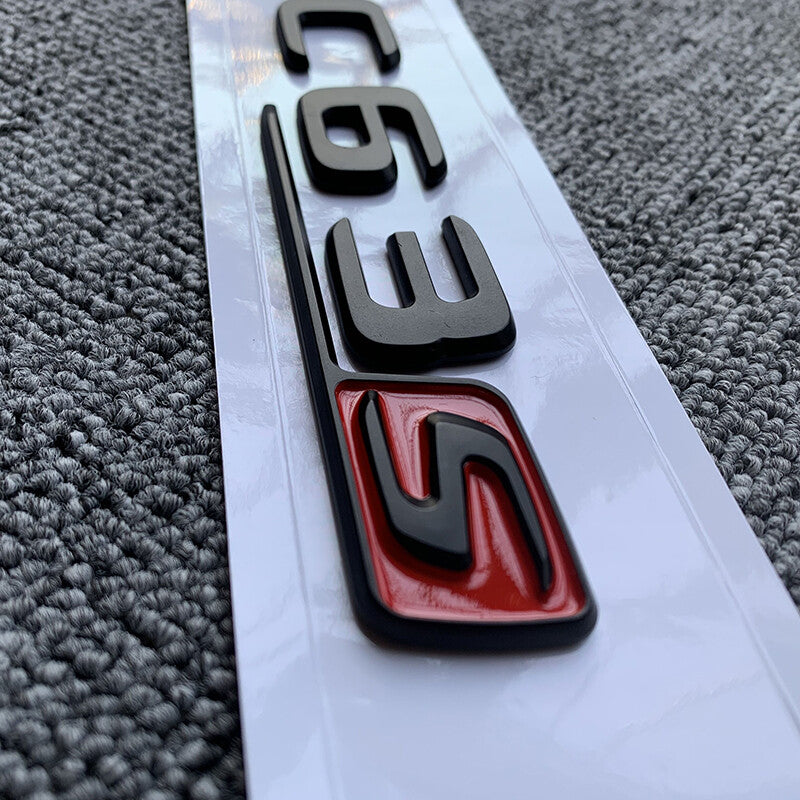 C63s Letters Trunk Emblem Badge Sticker for Mercedes Benz C63 AMG S Flat