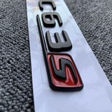 C63s Letters Trunk Emblem Badge Sticker for Mercedes Benz C63 AMG S Flat