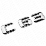 15-16 C 63 AMG Letter Emblem 3D Trunk Logo Nameplate Badge Decorate Sport Chrome