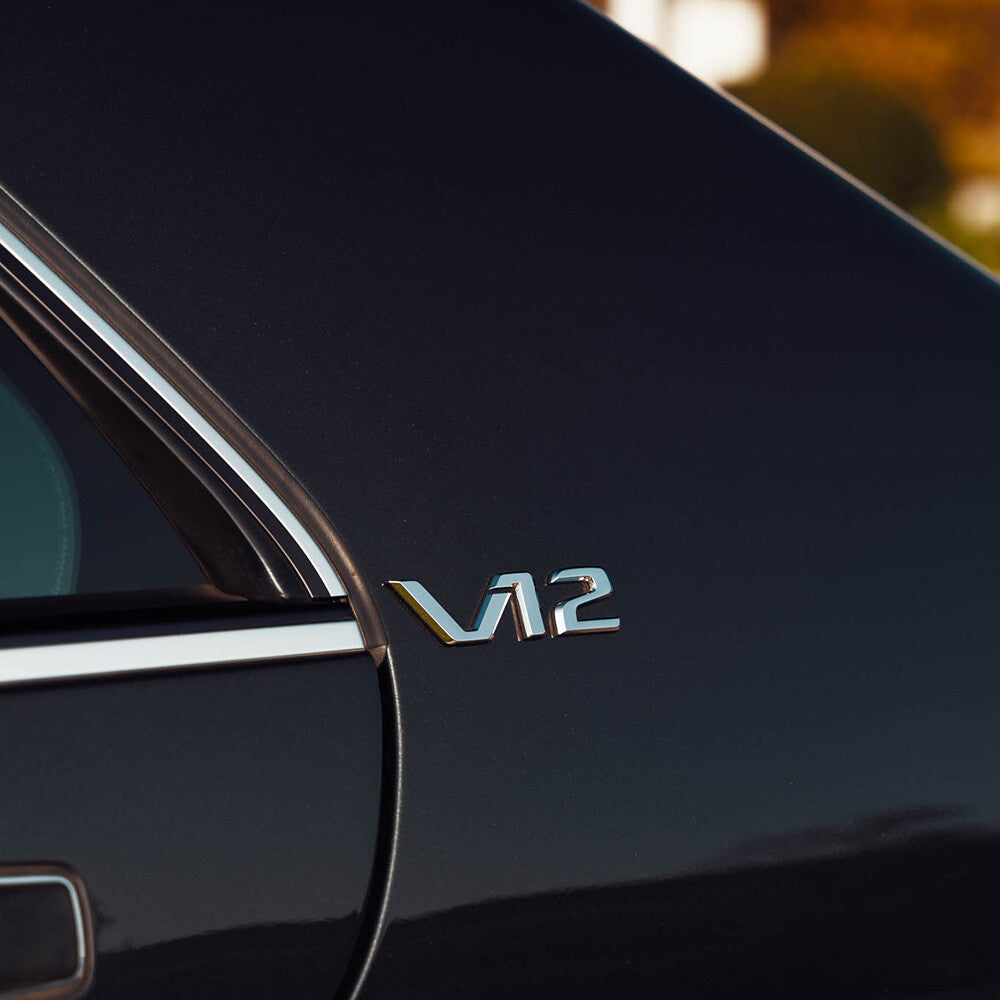 V12 AMG Side Quarter Fender Marker Nameplate Emblem Badge OEM Chrome Sport