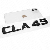 CLA 45 AMG 3D Emblem Trunk Lid Letter Logo Nameplate Badge Decorate Matte Black