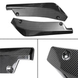 2Pcs Polished Car Rear Bumper Lip Diffuser Splitter Canard Protector Accessories
