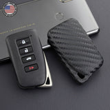 Carbon Fiber Style For Lexus Remote Key Fob Case Shell + Keychain Protect GIft