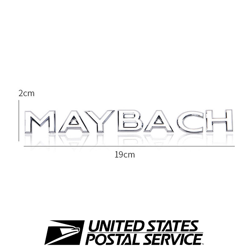 Silver Side Rear Trunk Badge Emblem For Mercedes Benz Maybach S Class S500 S600