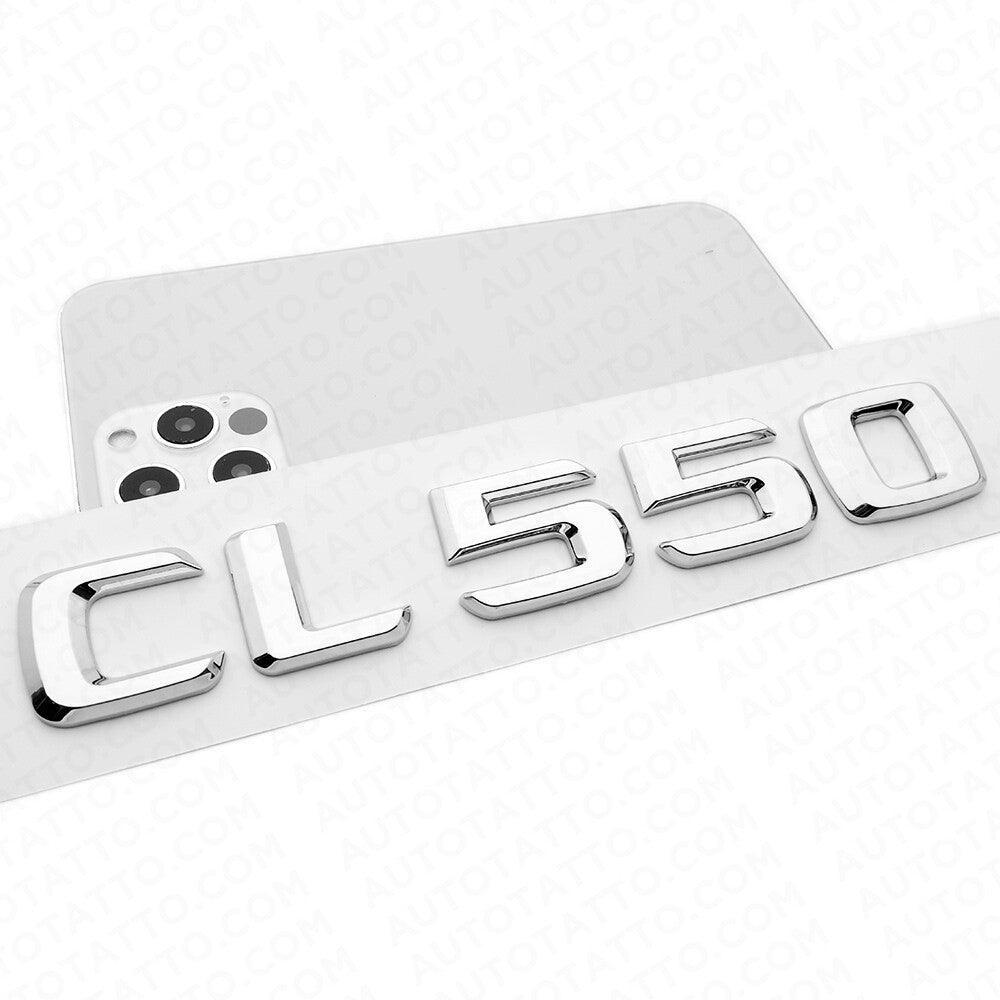 01-14 CL 550 Emblem Trunk Lid Letter Logo Nameplate Badge Decoration AMG Chrome