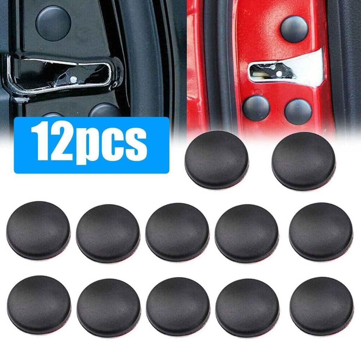 12x Car Interior Door Lock Screw Protector Cover Cap Trim Universal Accessories