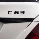 15-16 C 63 AMG Letter Emblem Rear Trunk 3D Logo Badge Decorate Sport Matte Black