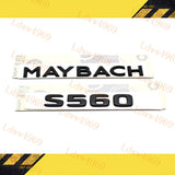 For S-Class W222 S560 Maybach Glossy Black Rear Trunk Emblem Decal Badge Sticker