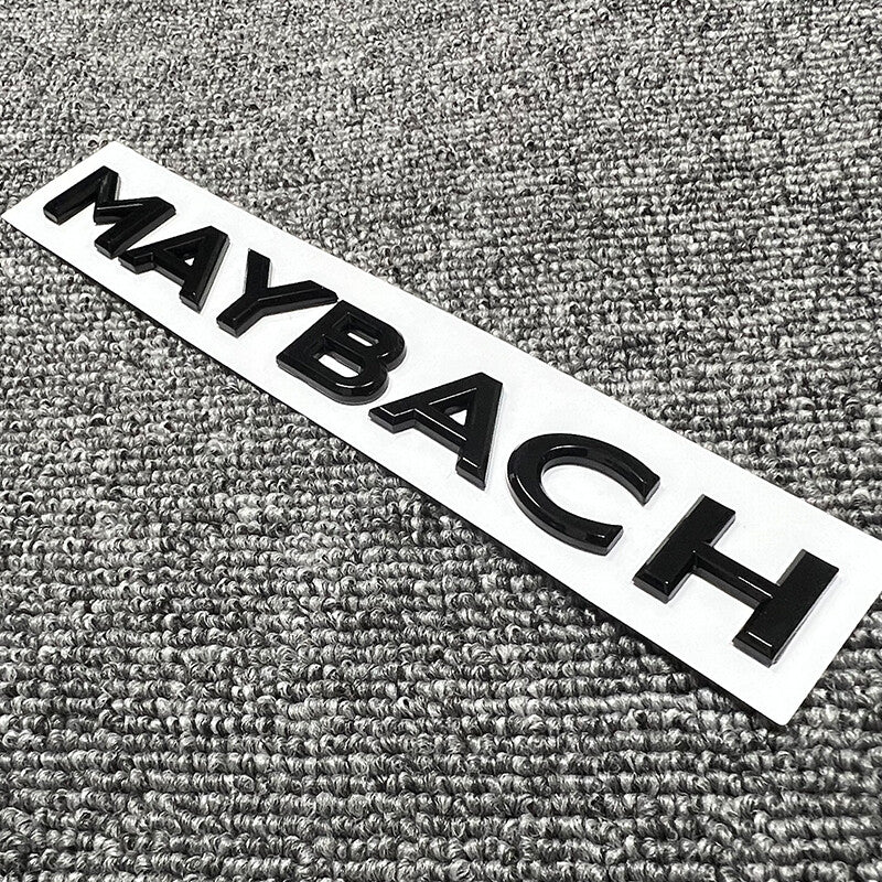 Gloss Black Letters Trunk Emblem Badge Sticker for Mercedes Benz Maybach S-class