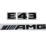 Glossy Black Trunk Letters Emblems Badges Sticker for Mercedes Benz W213 E43 AMG