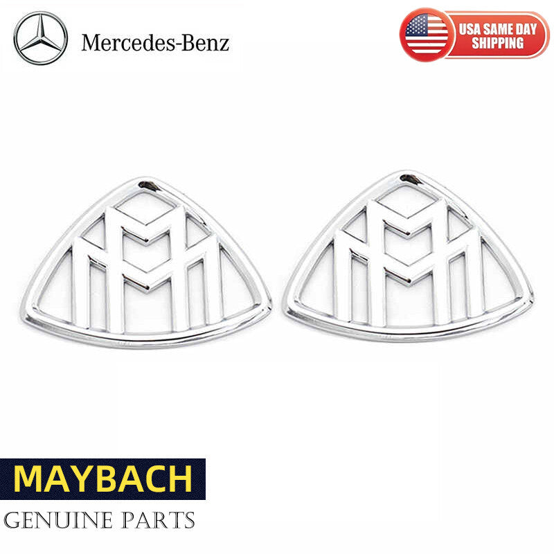 Chrome For " MAYBACH " Emblem Auto Front Badge for Mercedes-Benz S400 S500