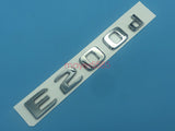 Chrome " E200d " Number Letters Rear Trunk Badge Emblem for Mercedes Benz E200d