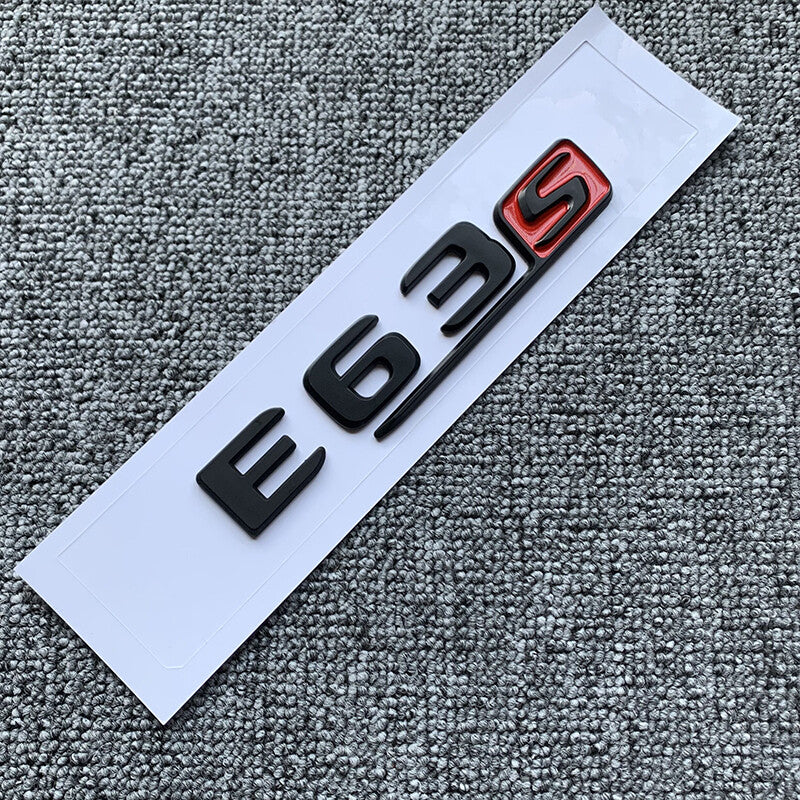 E63s Flat Letters Trunk Emblem Badge For Mercedes Benz E63 AMG S Sticker W213