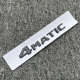 4MATIC Emblem Gloss Black 2017+ Trunk 3D Tailgate Lid Badge AMG For Mercedes