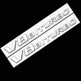 3pcs NEW G500 V8 Biturbo Chrome Badge Emblem for Mercedes Benz G 500