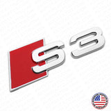 Audi S3 OEM Chrome Rear Letter Tail Nameplate Trunk Emblem Badge Sport Sline