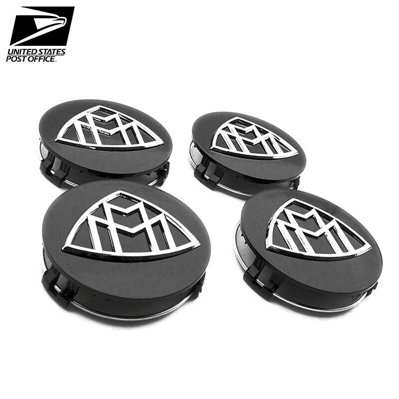 Benz Maybach set of 4 Black 75MM/2.95 in Wheel Hub Rim Center Caps For G-Class