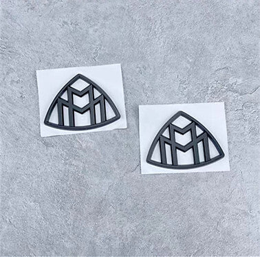 Gloss Black For Mercedes-Benz Maybach LH,RH Side Fender Emblem Badge 2021-24