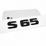 14-17 S 65 AMG Letter 3D Emblem Trunk Logo Nameplate Badge Decorate Gloss Black