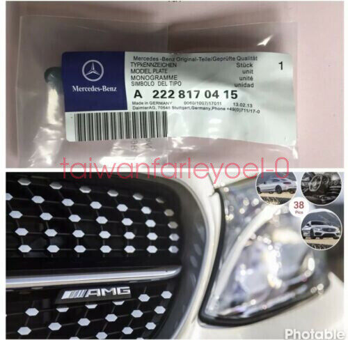 FOR AMG Front Grille Badge-A C E S CLA CLS G A45 E63 X156 W212 W205 NEW OE