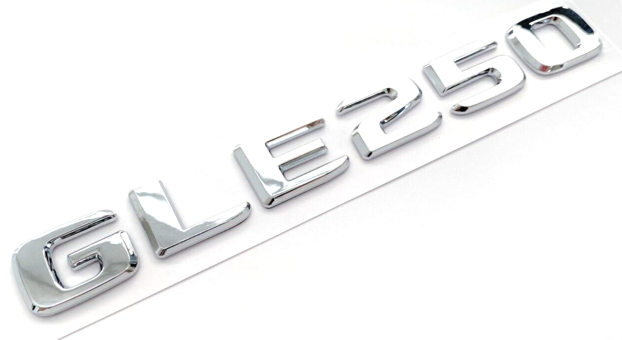 GLE250 CHROME FOR MERCEDES REAR TRUNK EMBLEM BADGE NAMEPLATE DECAL LETTERS